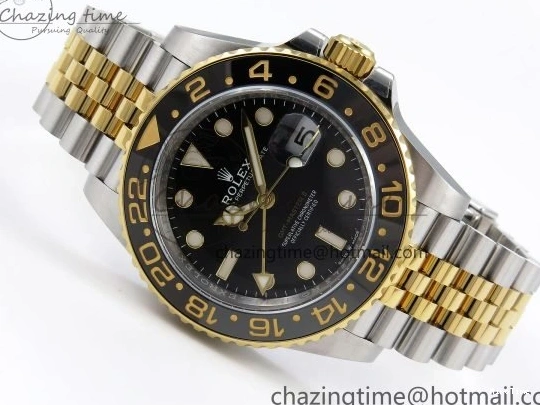 MiroTime 0309 SportInspired GMT-Master II 126713 GRNR ARF 1:1 Best Edition Black Dial on YG SS Jubilee Bracelet VR3285 CHS 1663